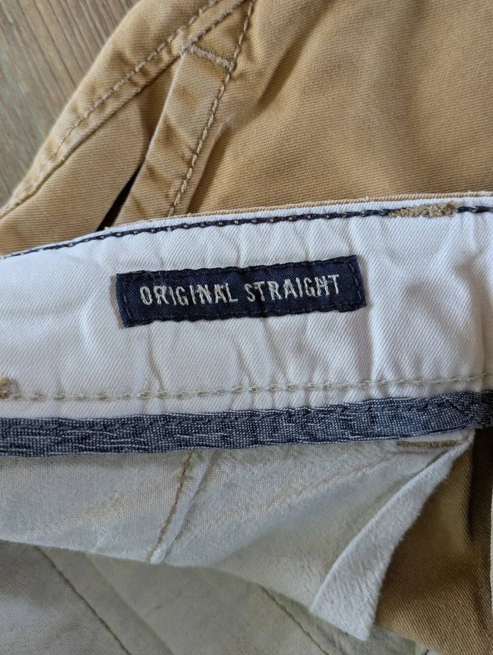 American Eagle Outfitters Original Straight Khaki Tan Chino Pants Men's 30 x 34